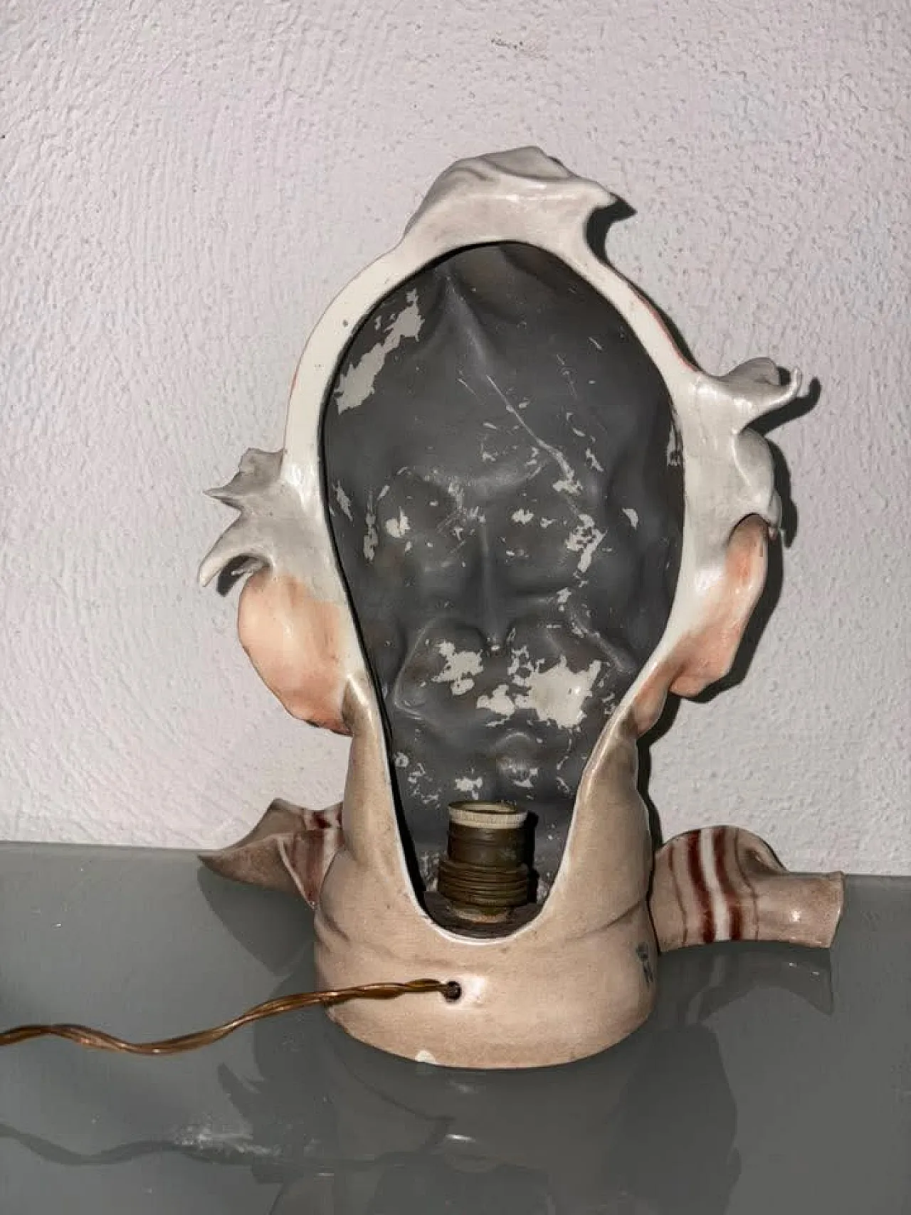 Lampada, testa anziano Capodimonte 10