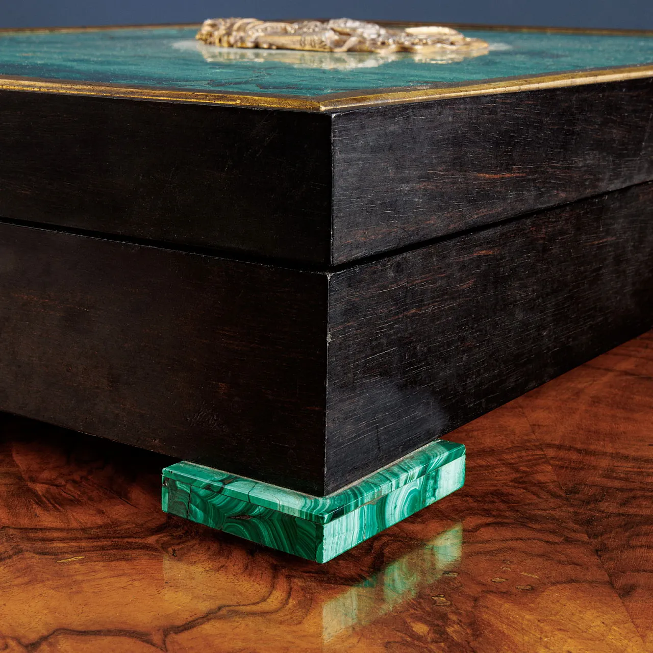 Cassetta porta documenti in legno, fine '800 6