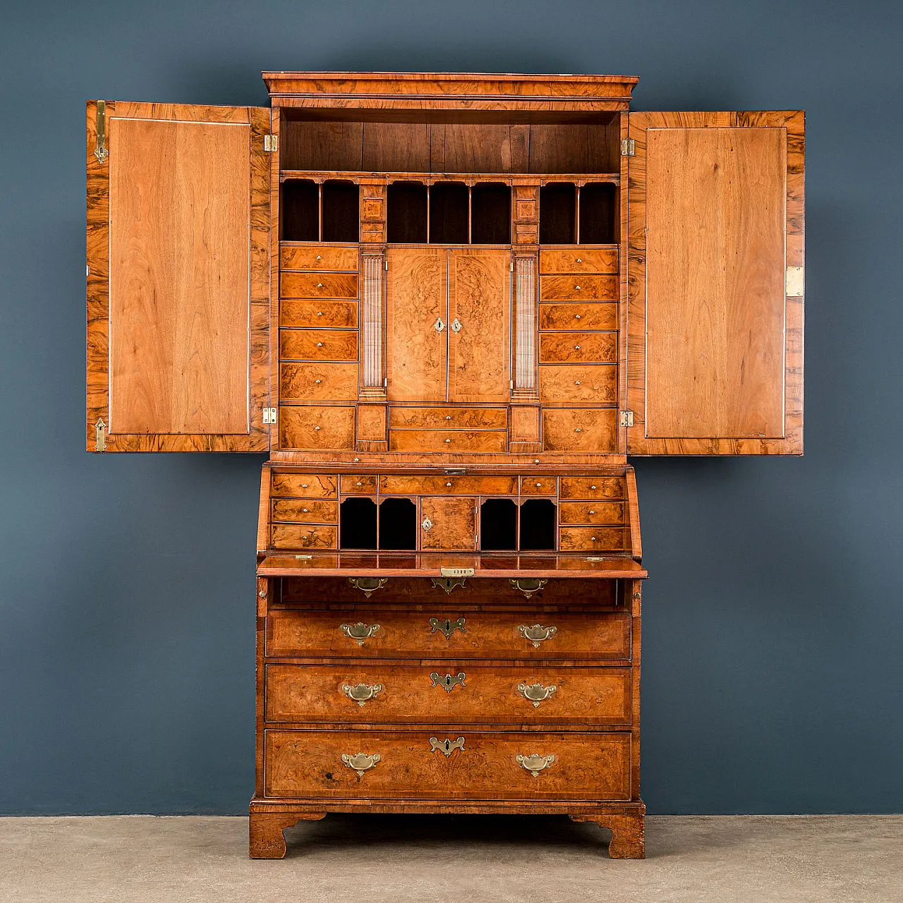 Regina Anna, trumeau in noce e quercia, '700 2