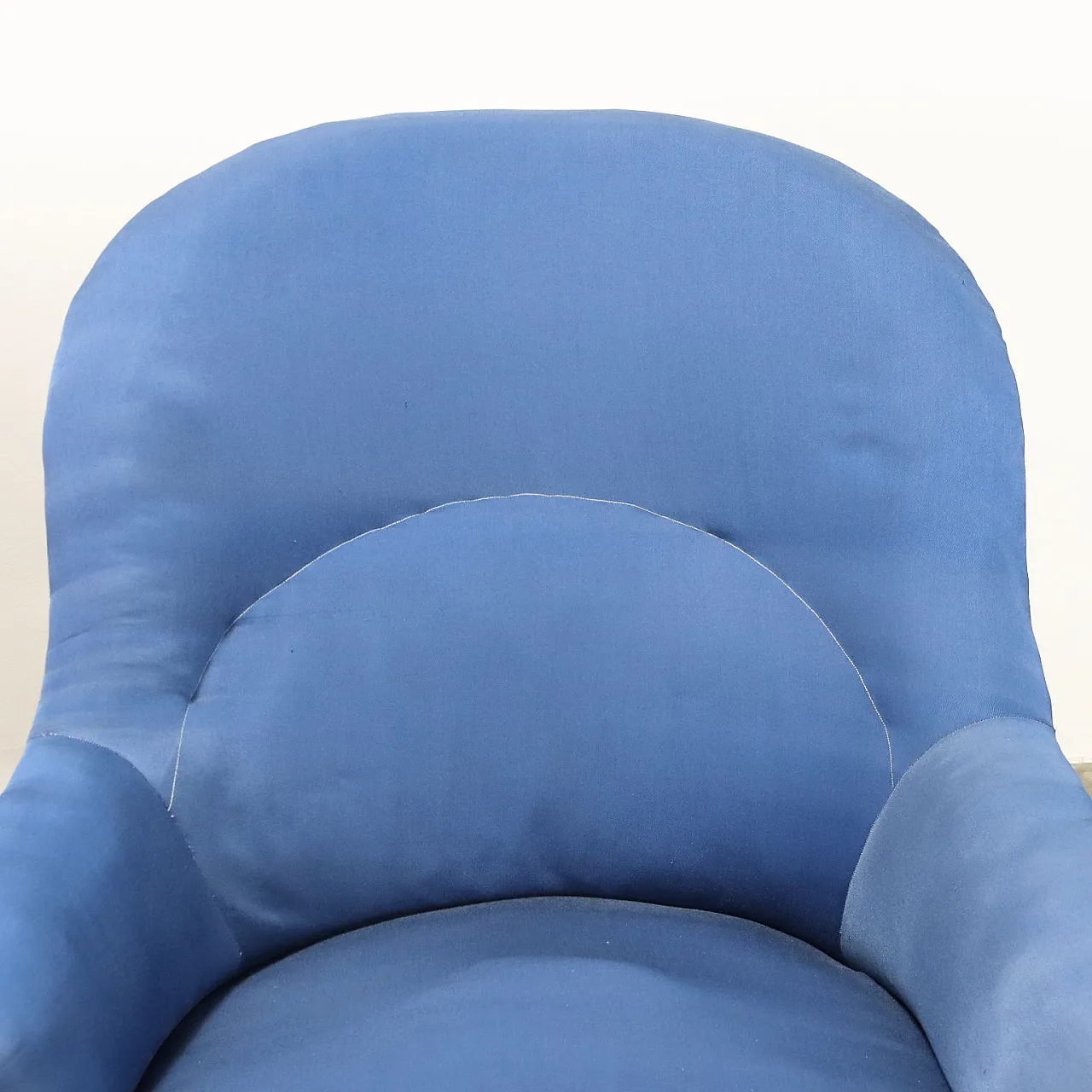 Coppia di poltrone in legno e tessuto, '800 3