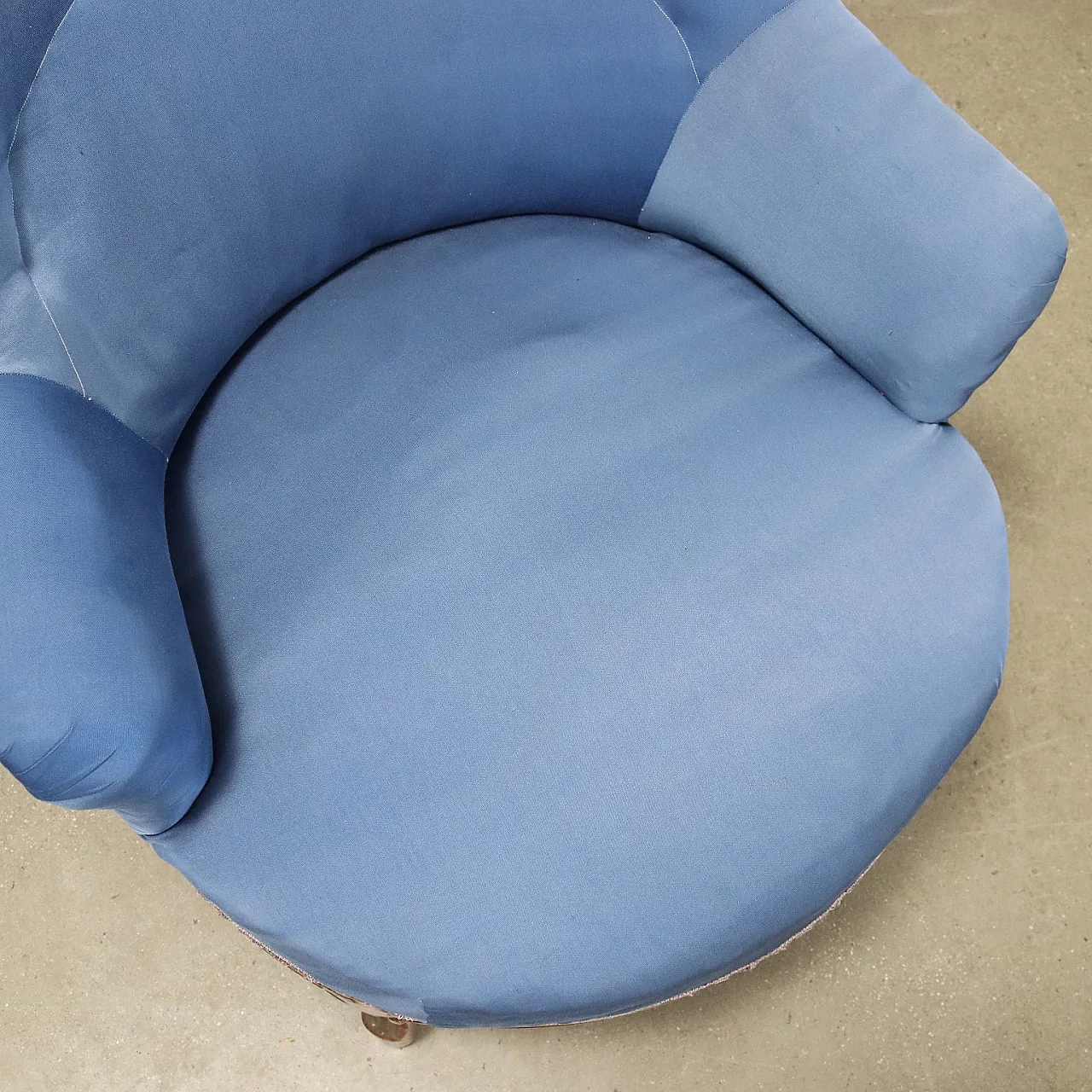 Coppia di poltrone in legno e tessuto, '800 7