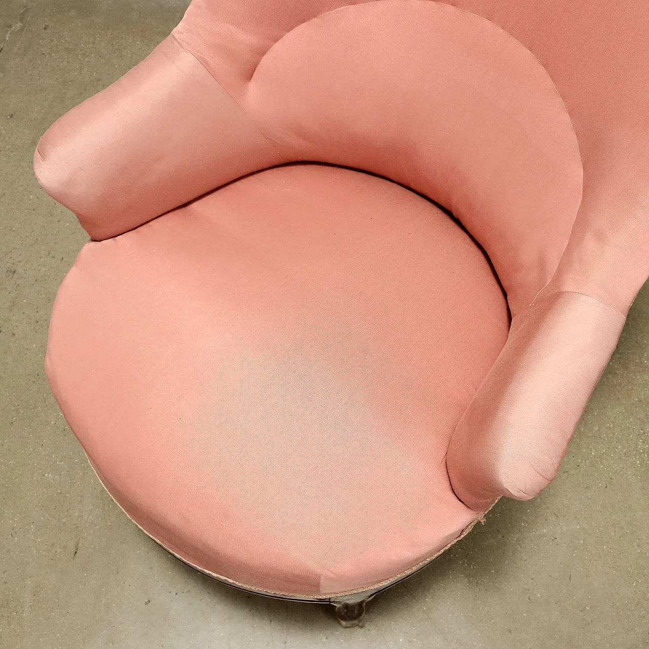 Coppia di poltrone in legno e tessuto, '800 8