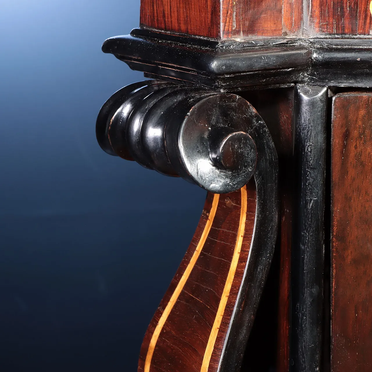 Cassettone a ribalta, fine '700 5