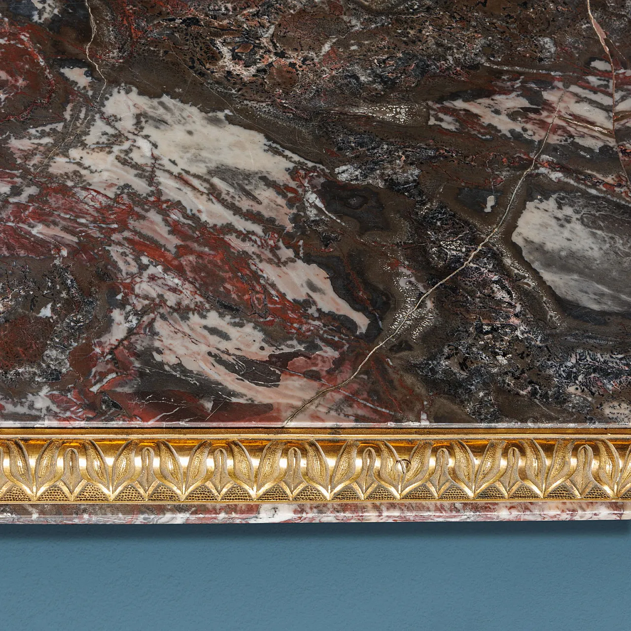 Pair of antique Medici breccia marble tops, 19th century 2