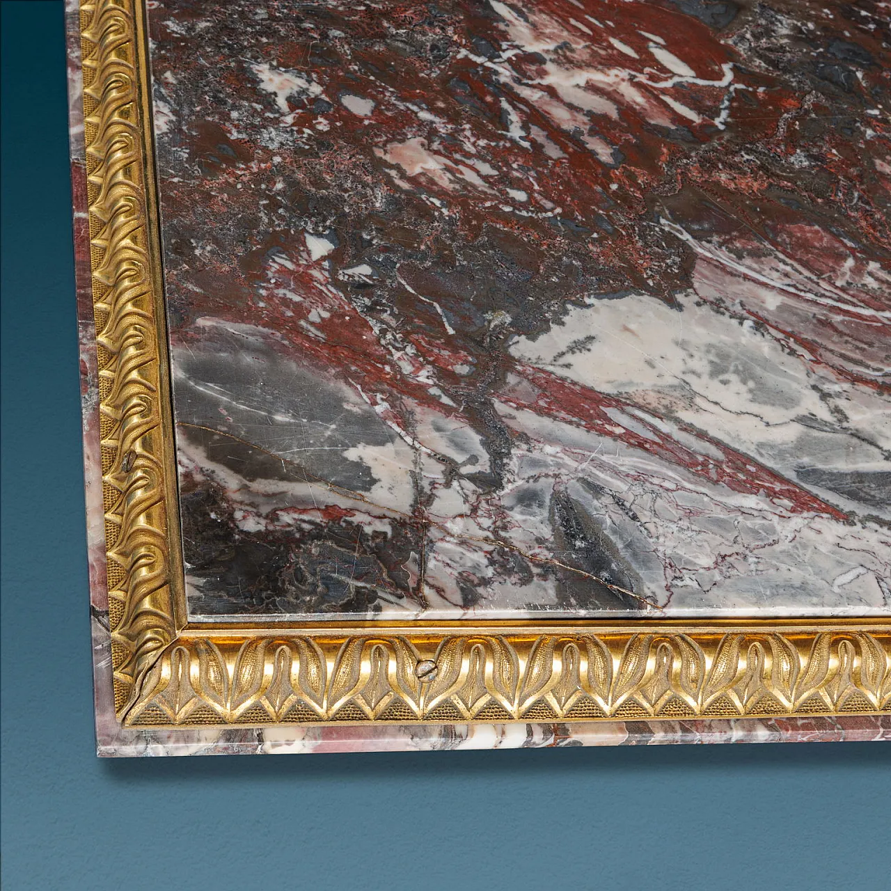 Pair of antique Medici breccia marble tops, 19th century 3