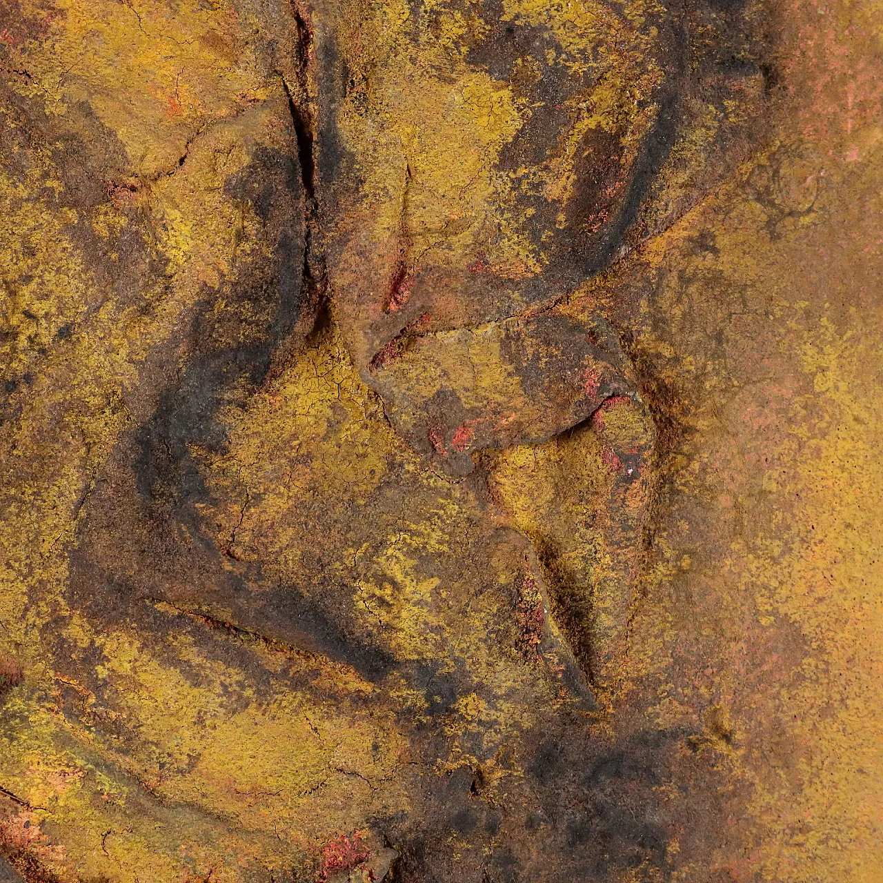 Quadro moderno di Orazi, tecnica mista su faesite, anni '60 6