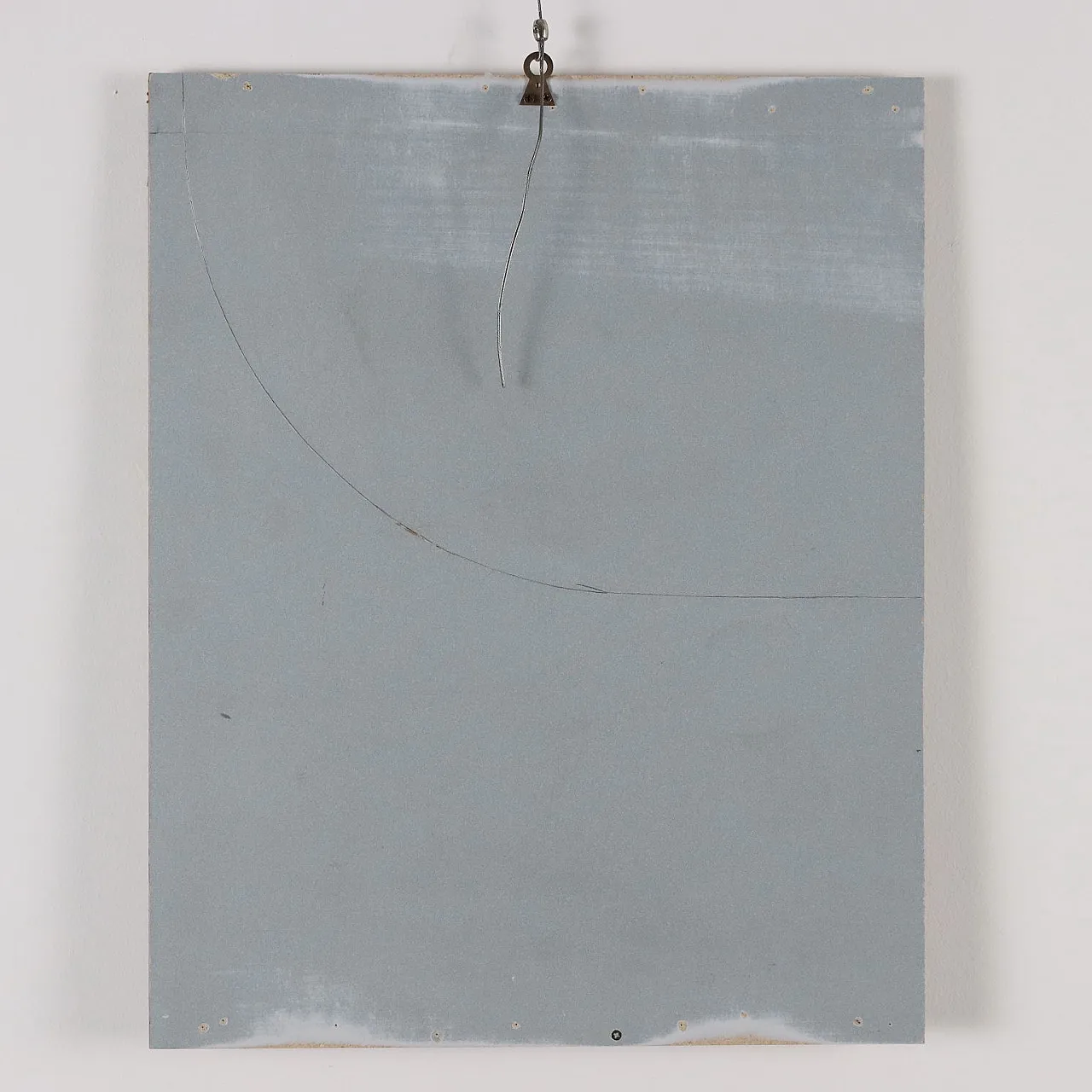 Quadro moderno di Orazi, tecnica mista su faesite, anni '60 9