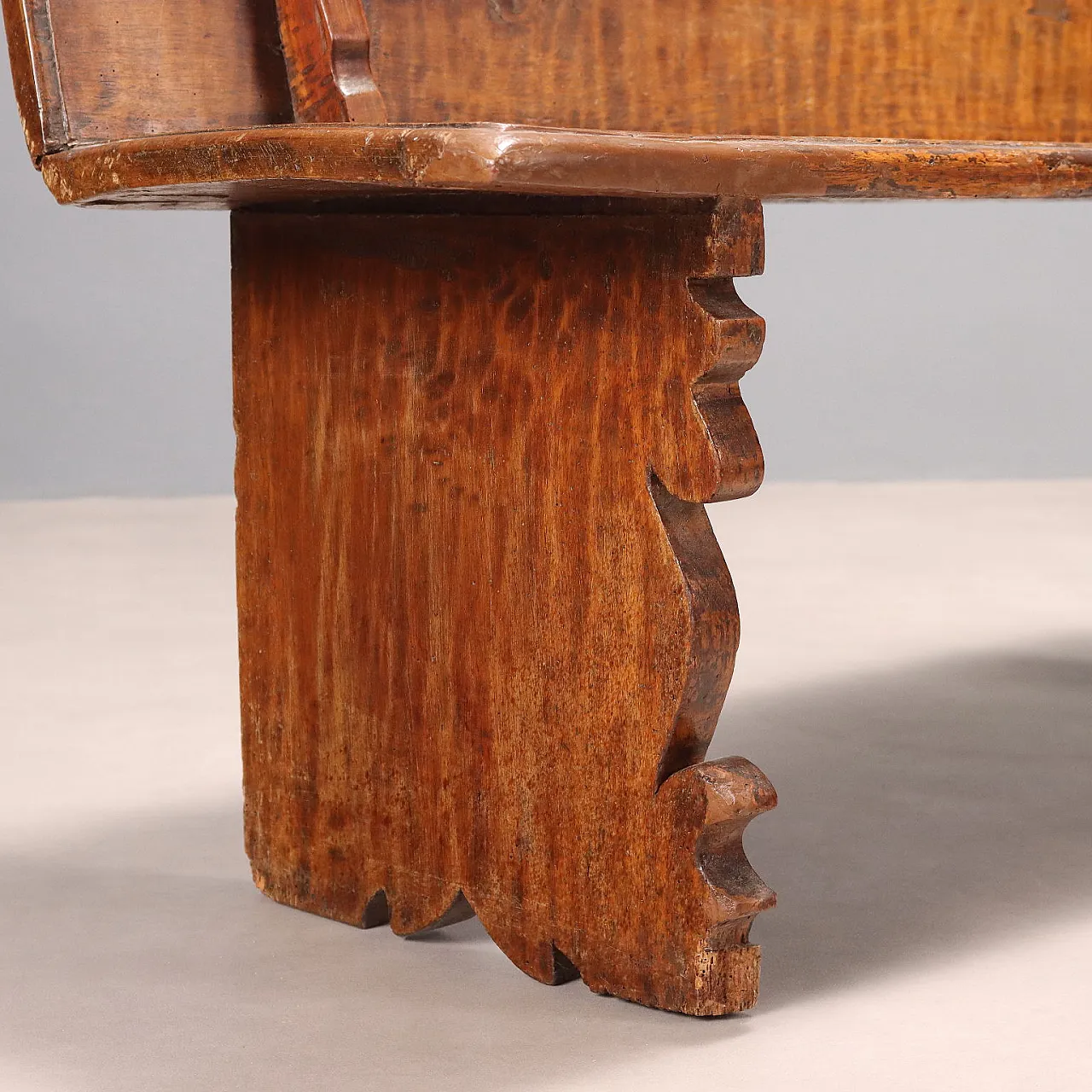 Panca in noce con schienale, '800 6