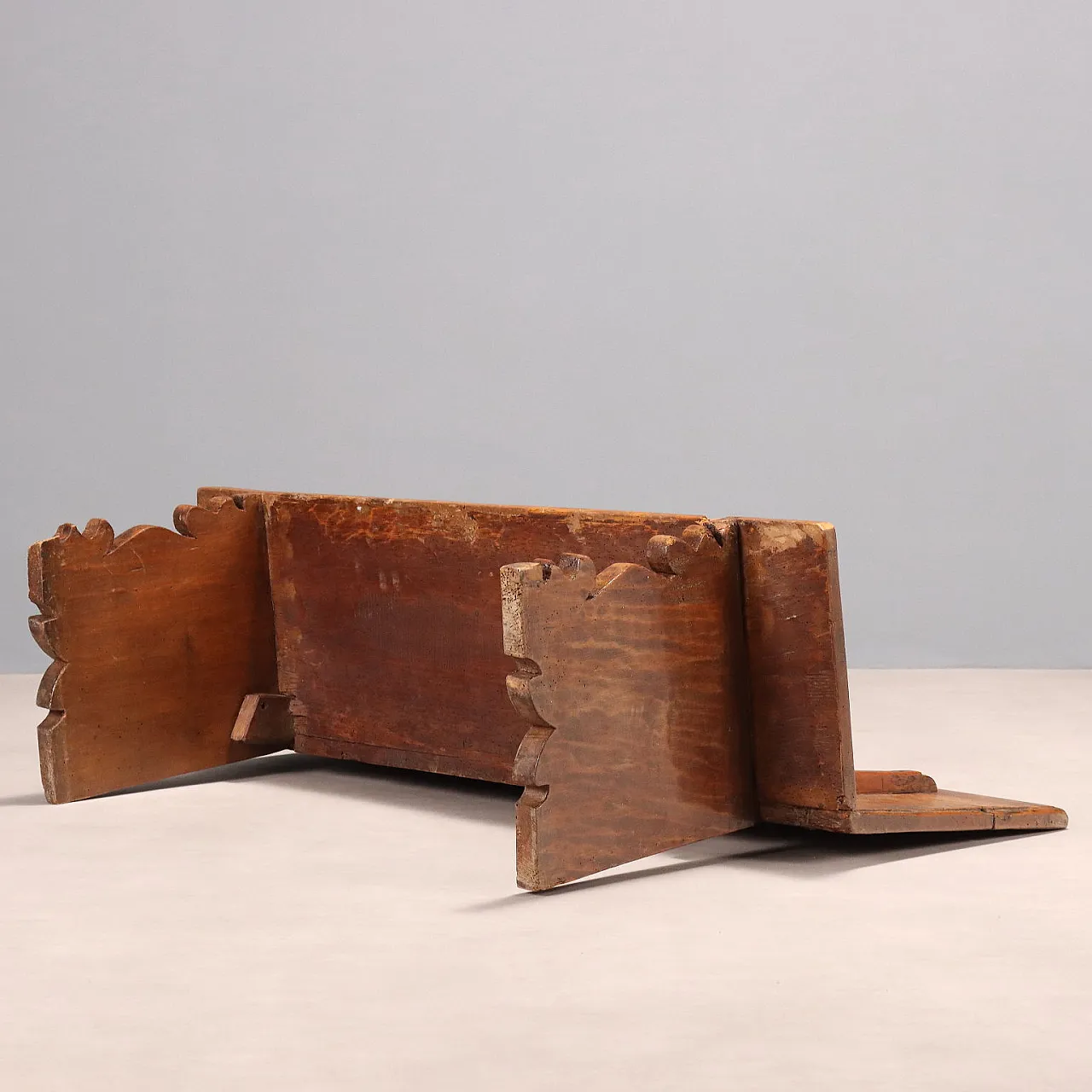 Panca in noce con schienale, '800 8