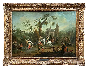 Scena di Villaggio di Franz de Paula Ferg (att.), '700