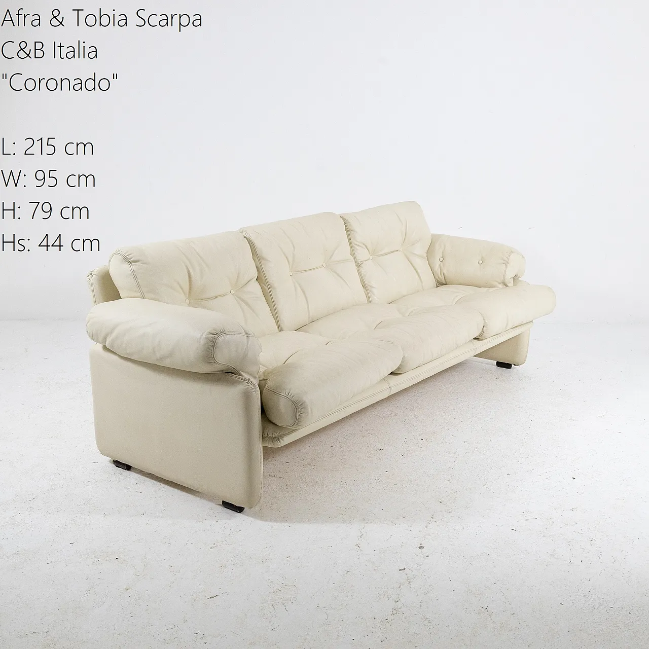 Divano Coronado di Afra & Tobia Scarpa per C&B Italia, anni '60 1