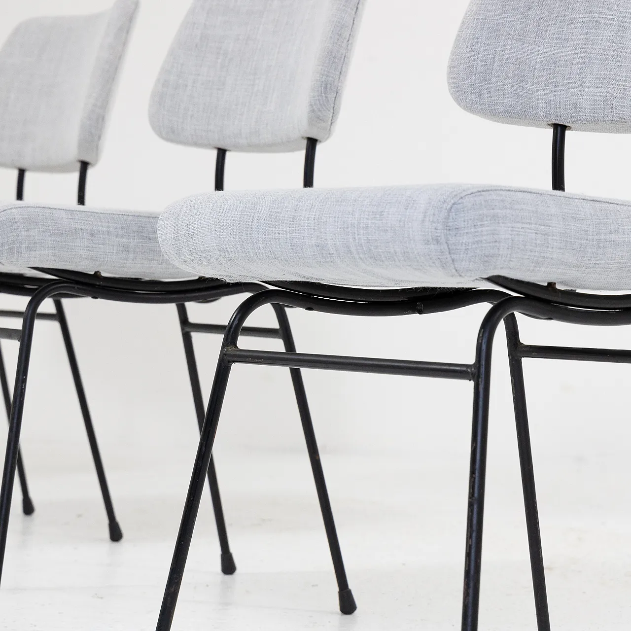 4 Sedie Delfino di Erberto Carboni per Arflex, anni '50 5