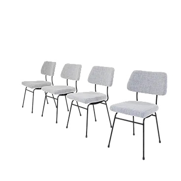 4 Sedie Delfino di Erberto Carboni per Arflex, anni '50