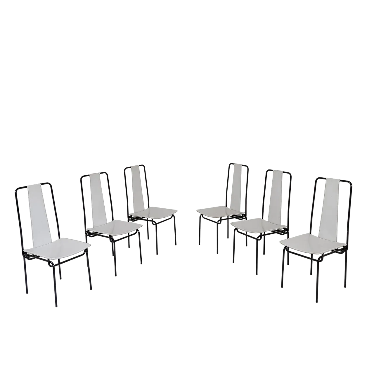 6 Chairs by Adalberto Dal Lago for Misura Emme, 1970s 8