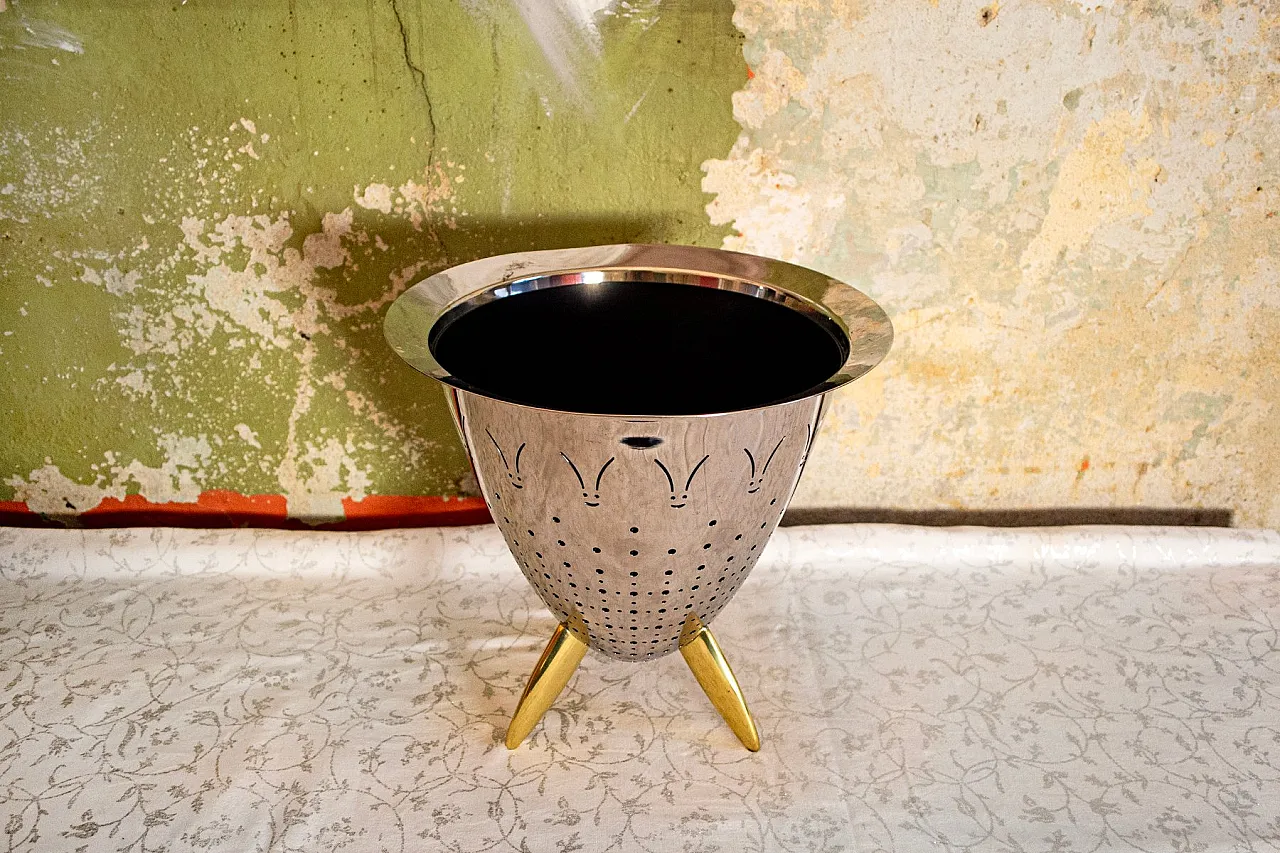 Scolapasta Max le Chinois in acciaio di P. Starck per Alessi, anni '90 3