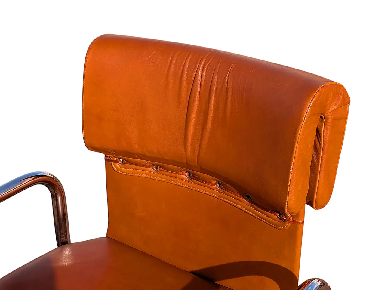 4 Tucroma leather chairs by Guido Faleschini, 1970s 7