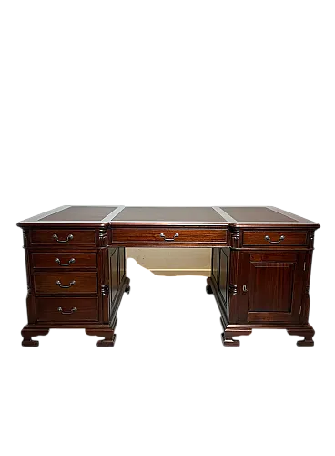 Scrivania classica in mogano a doppia faccia, '800
