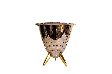 Scolapasta Max le Chinois in acciaio di P. Starck per Alessi, anni '90