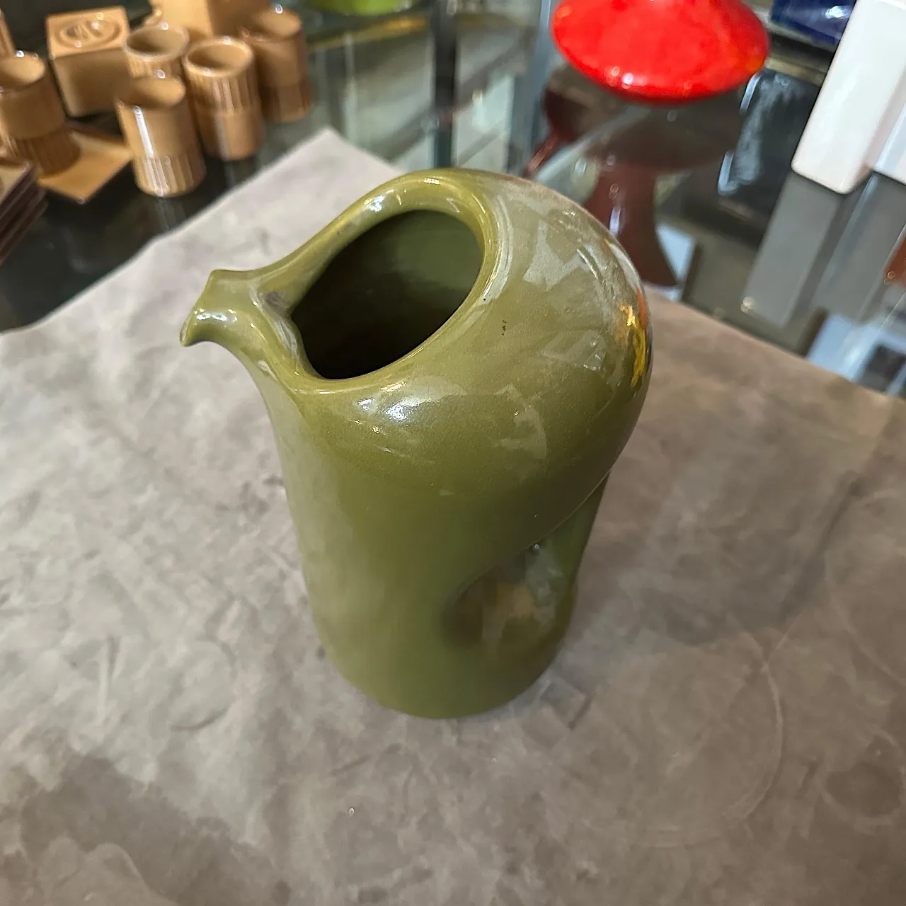 Brocca in ceramica di Enzo Bioli per Il Picchio, anni '70 7