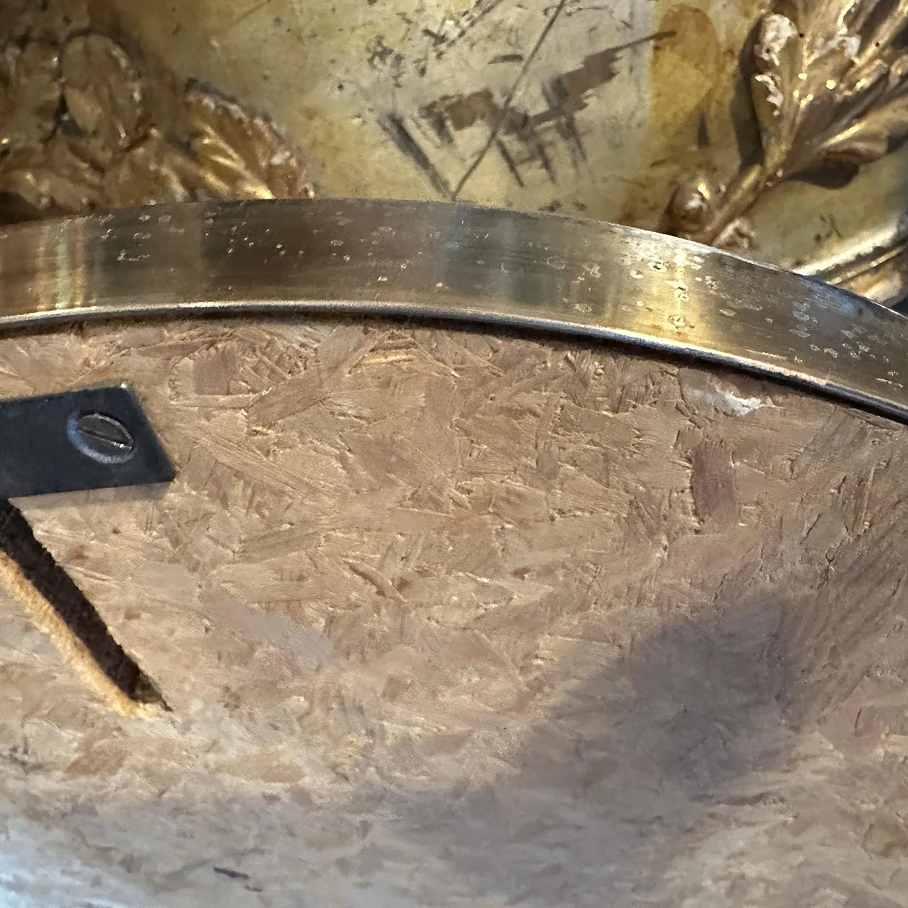 Specchio in ottone stile Mid-Century Modern di Gio Pontianni, 1950s 12