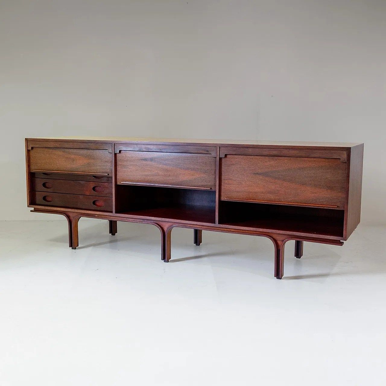 Sideboard in rosewood, Gianfranco Frattini for Bernini, 1950s 2