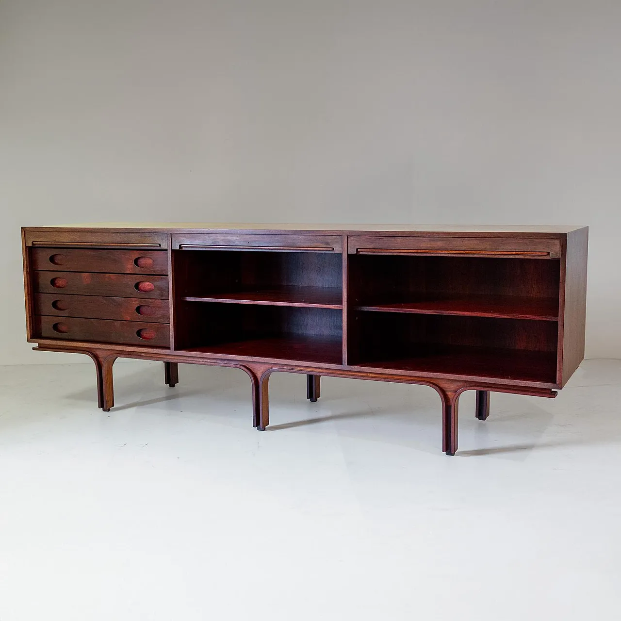 Sideboard in rosewood, Gianfranco Frattini for Bernini, 1950s 3
