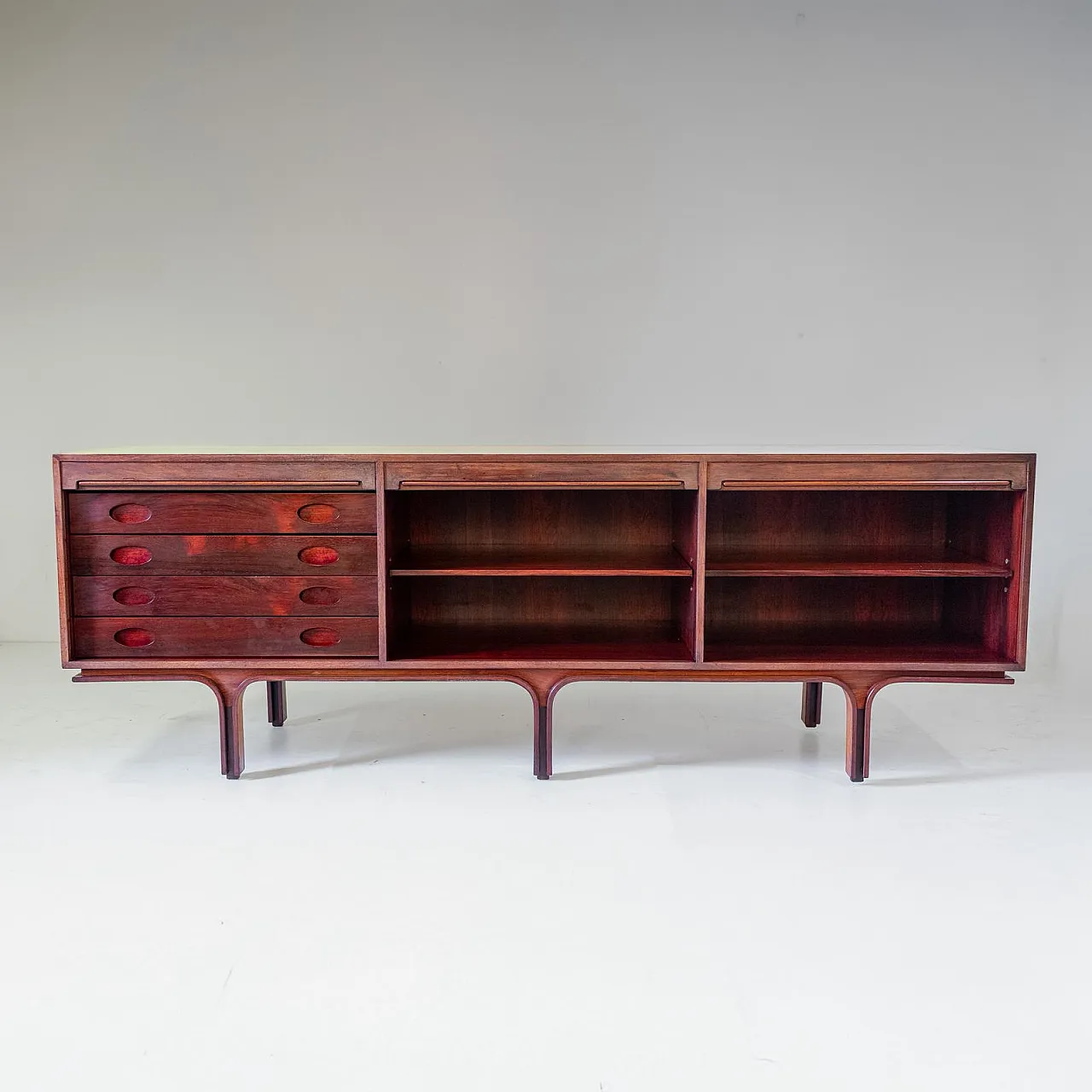 Sideboard in rosewood, Gianfranco Frattini for Bernini, 1950s 5