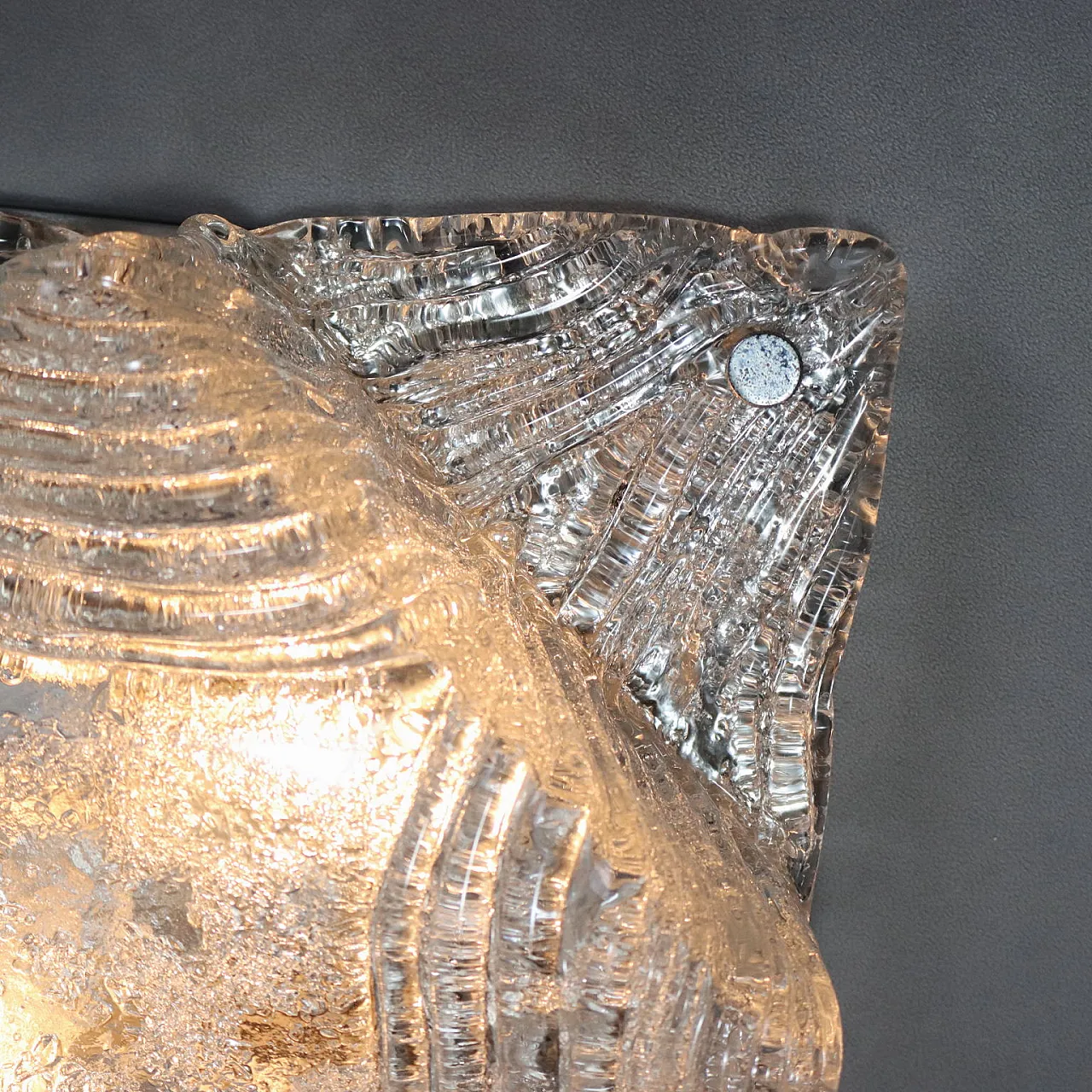 Lampada da soffitto in vetro soffiato, '900 5