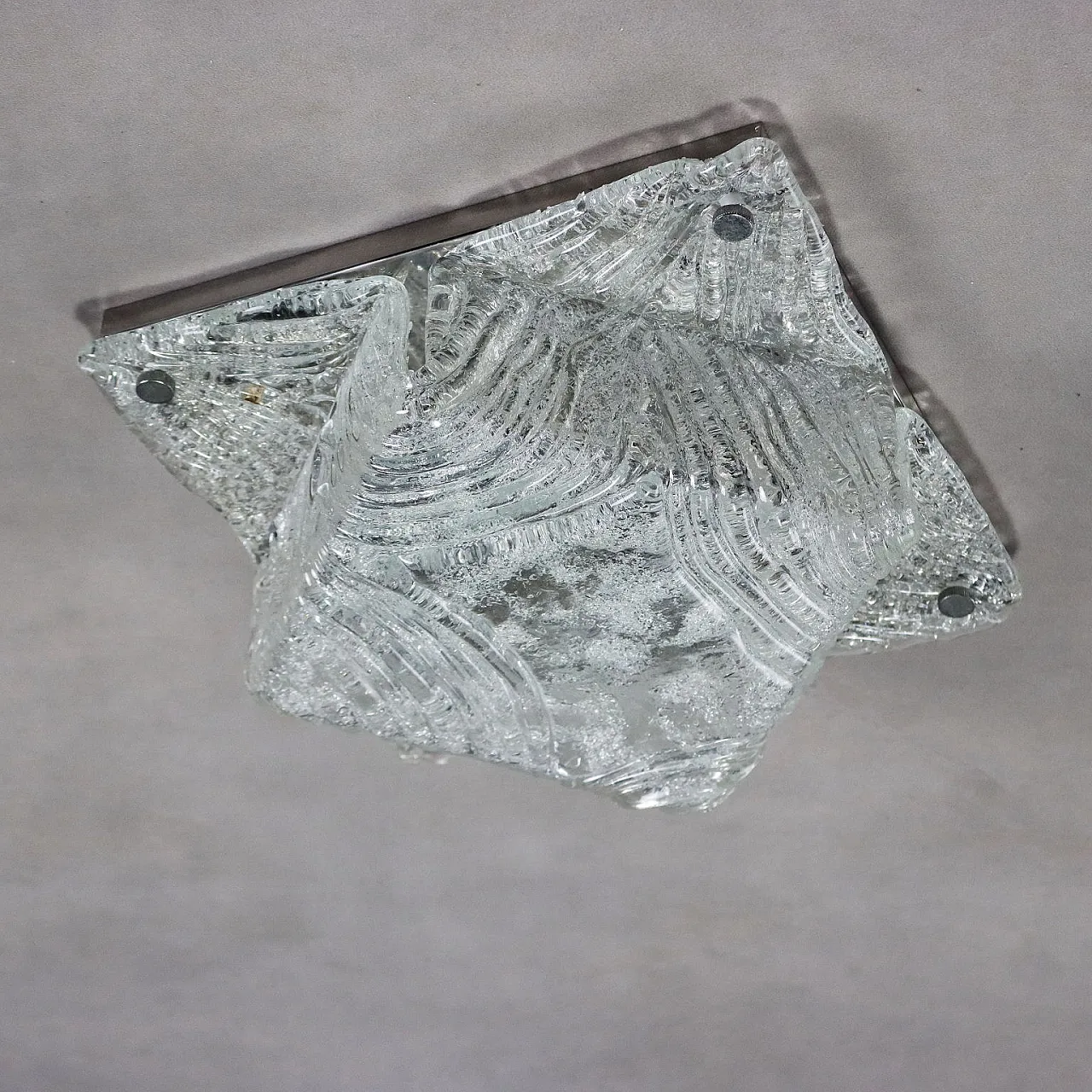 Lampada da soffitto in vetro soffiato, '900 7