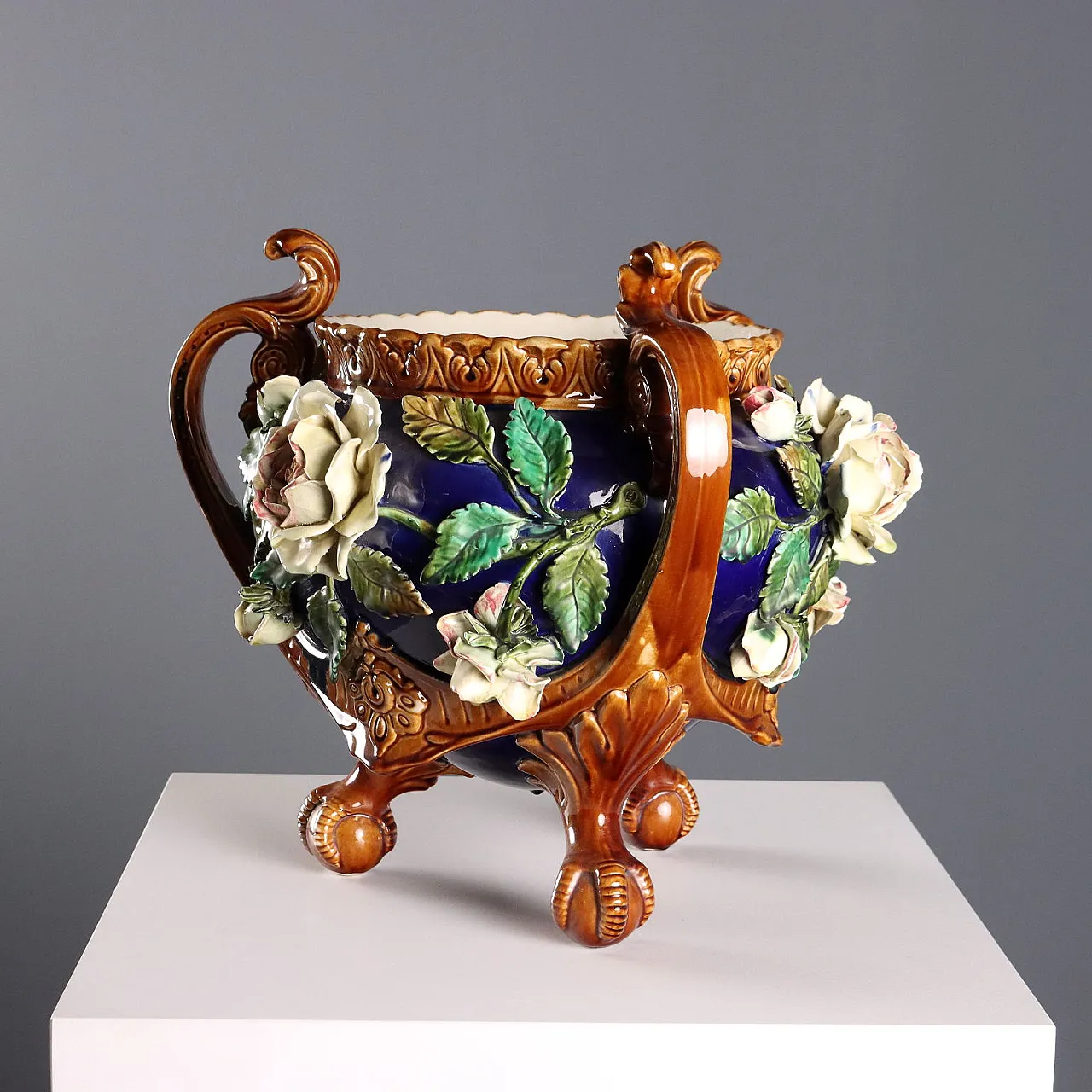 Cachepot in ceramica smaltata, '900 9