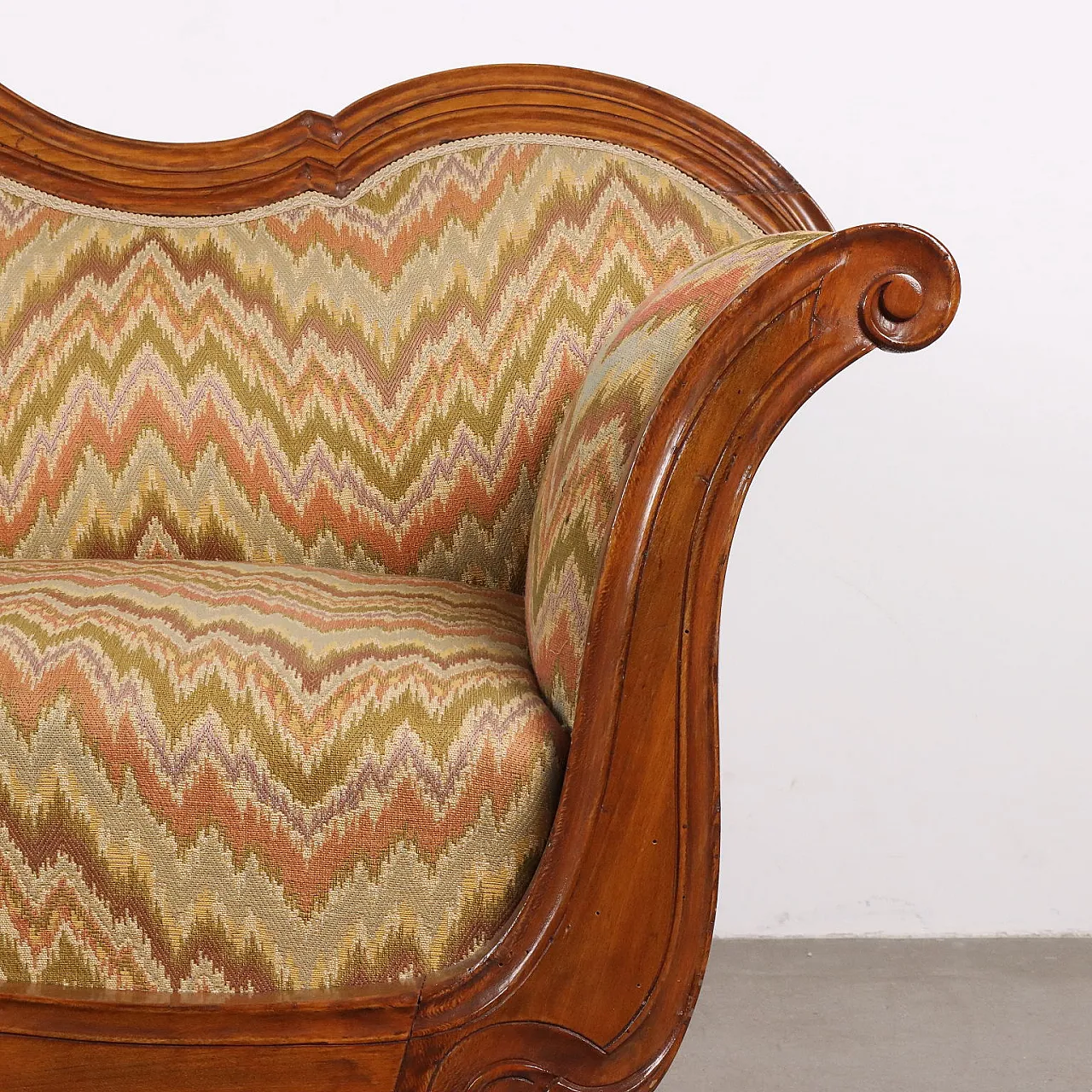 Divano Luigi Filippo in faggio, '800 6