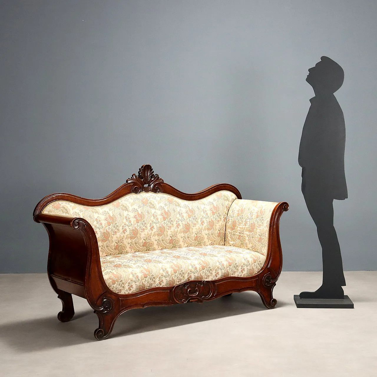 Louis Philippe walnut sofa, 19th century 2