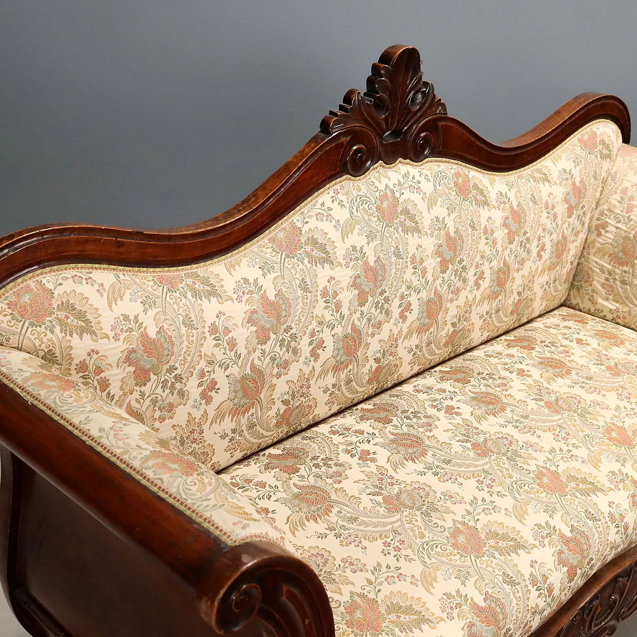 Louis Philippe walnut sofa, 19th century 3