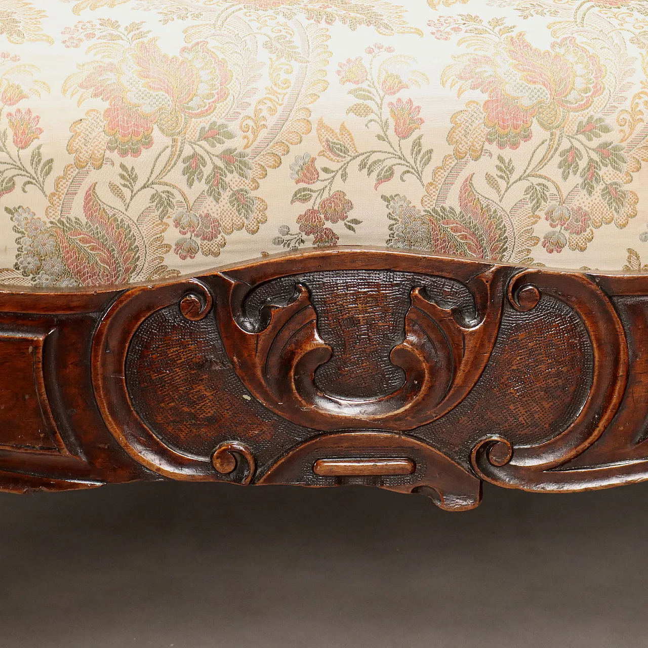 Louis Philippe walnut sofa, 19th century 6
