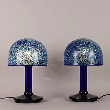 Vintage table lamps by Vistosi Murano Glass, 1980s