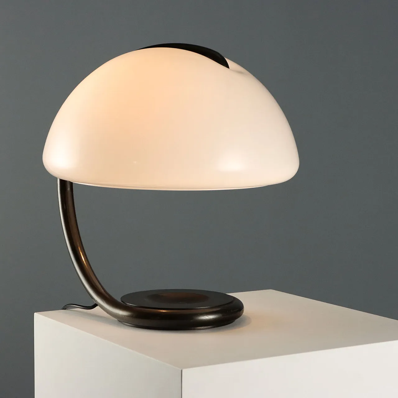 Lampada Martinelli Luce Serpente in plastica e metallo, anni '60 1