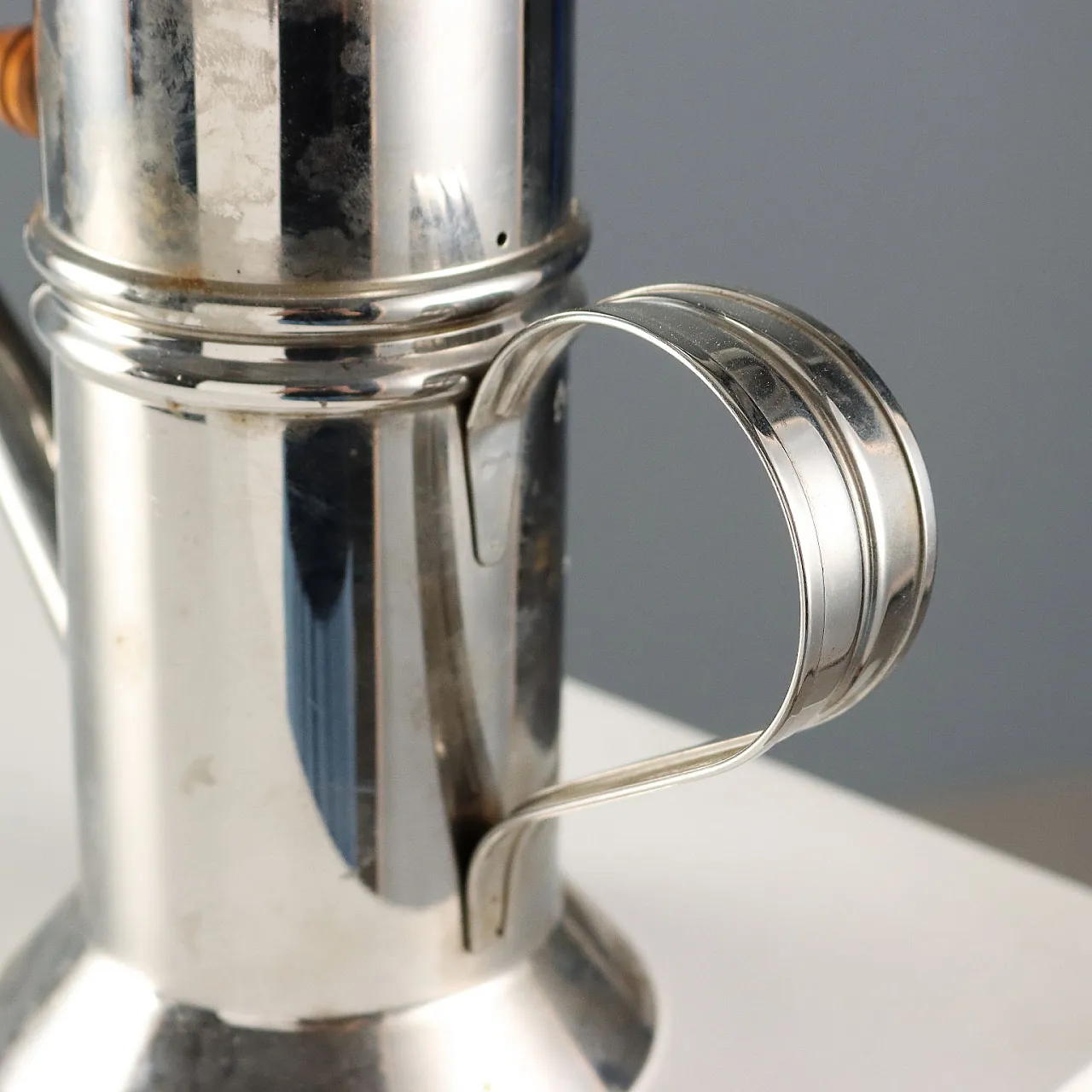 Alessi coffe maker in stainless steel by Riccardo Dalisi, 20th century 5