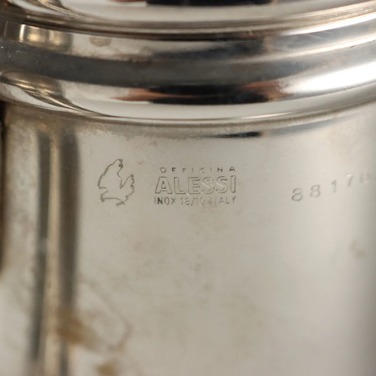Alessi coffe maker in stainless steel by Riccardo Dalisi, 20th century 7
