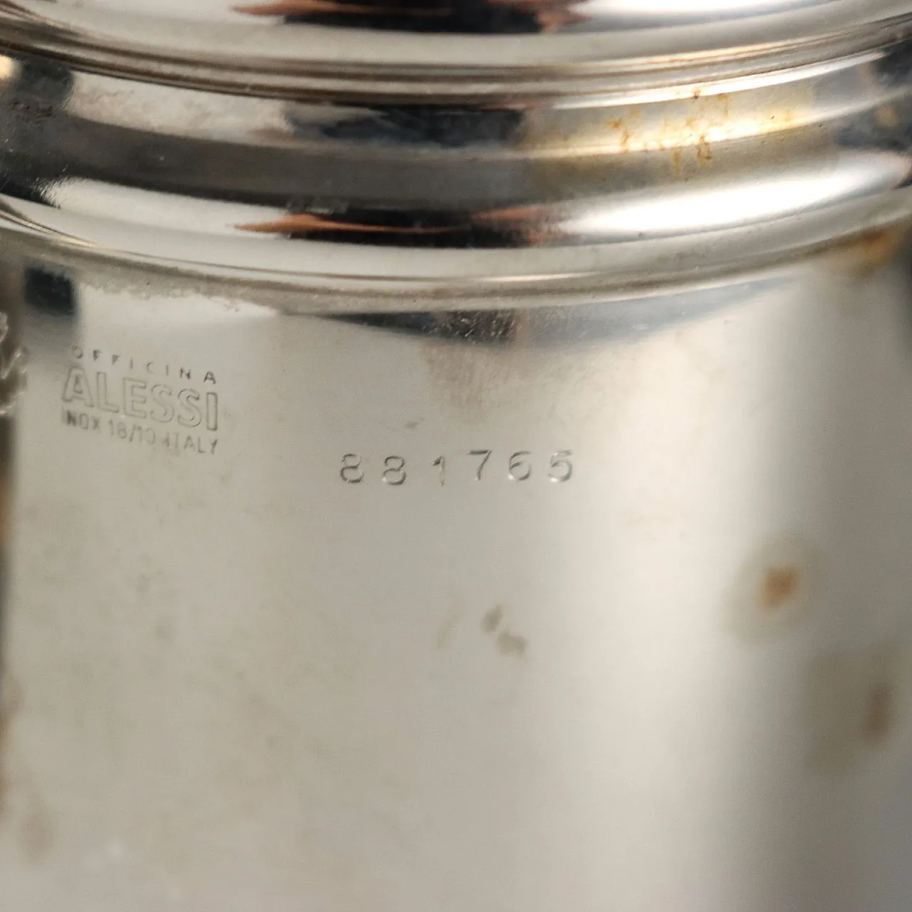 Alessi coffe maker in stainless steel by Riccardo Dalisi, 20th century 8