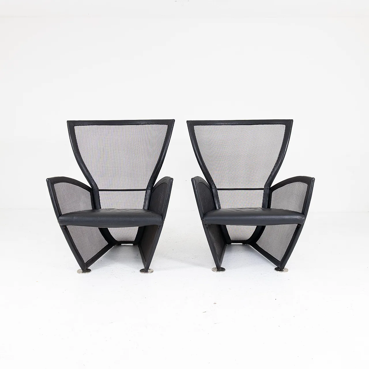 Pair of Privé armchairs by Paolo Nava for Arflex, 1980s 1