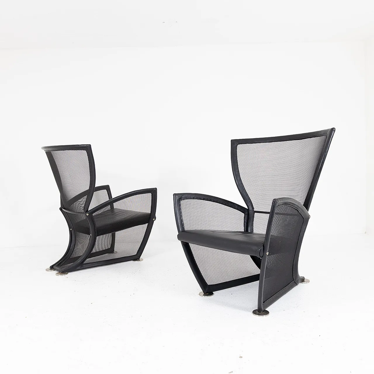 Pair of Privé armchairs by Paolo Nava for Arflex, 1980s 7