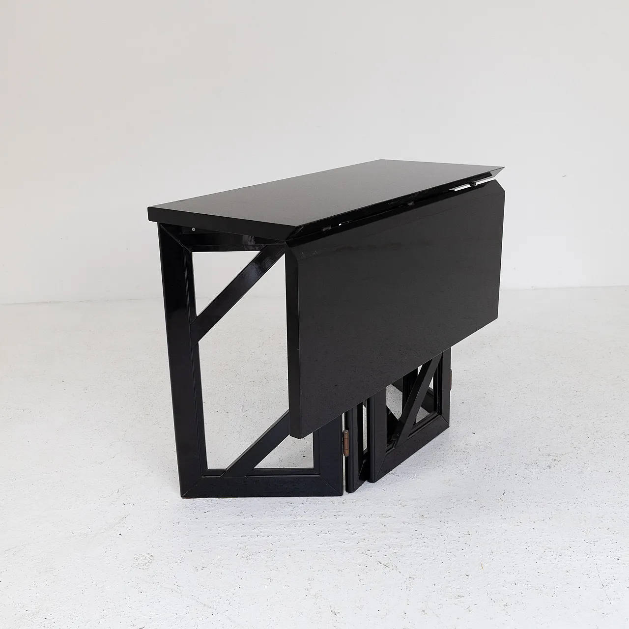 Folding table with matching stool, 1970s 4