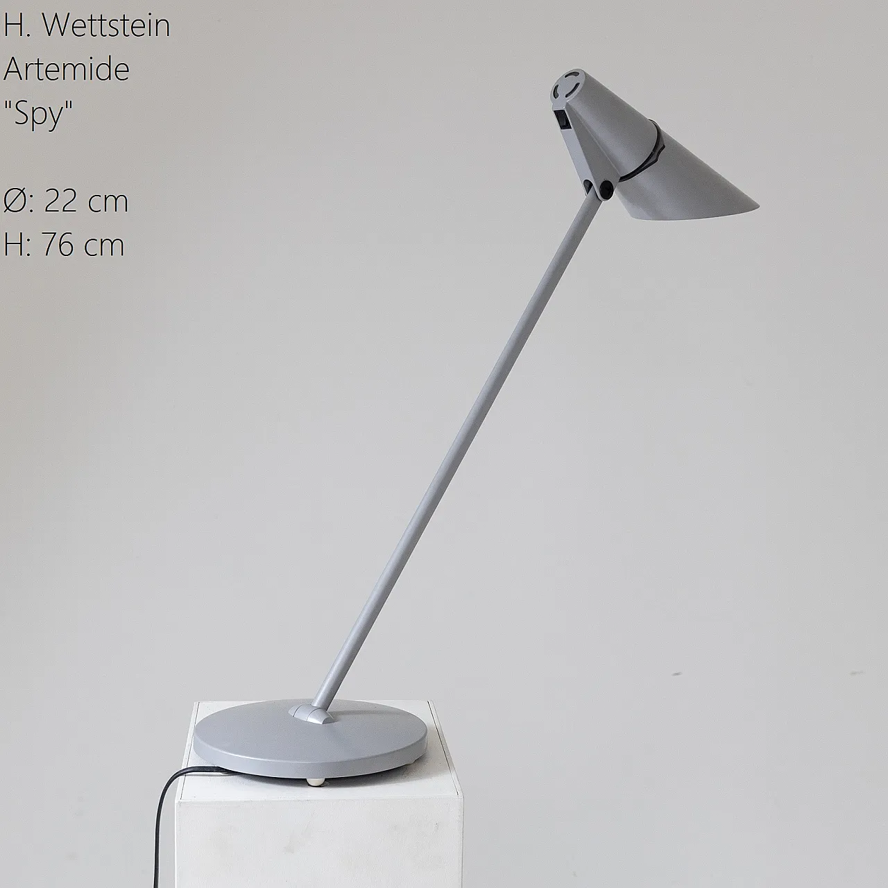 Lampada da tavolo Spy di Herbert Wettstein per Artemide, anni '80 3