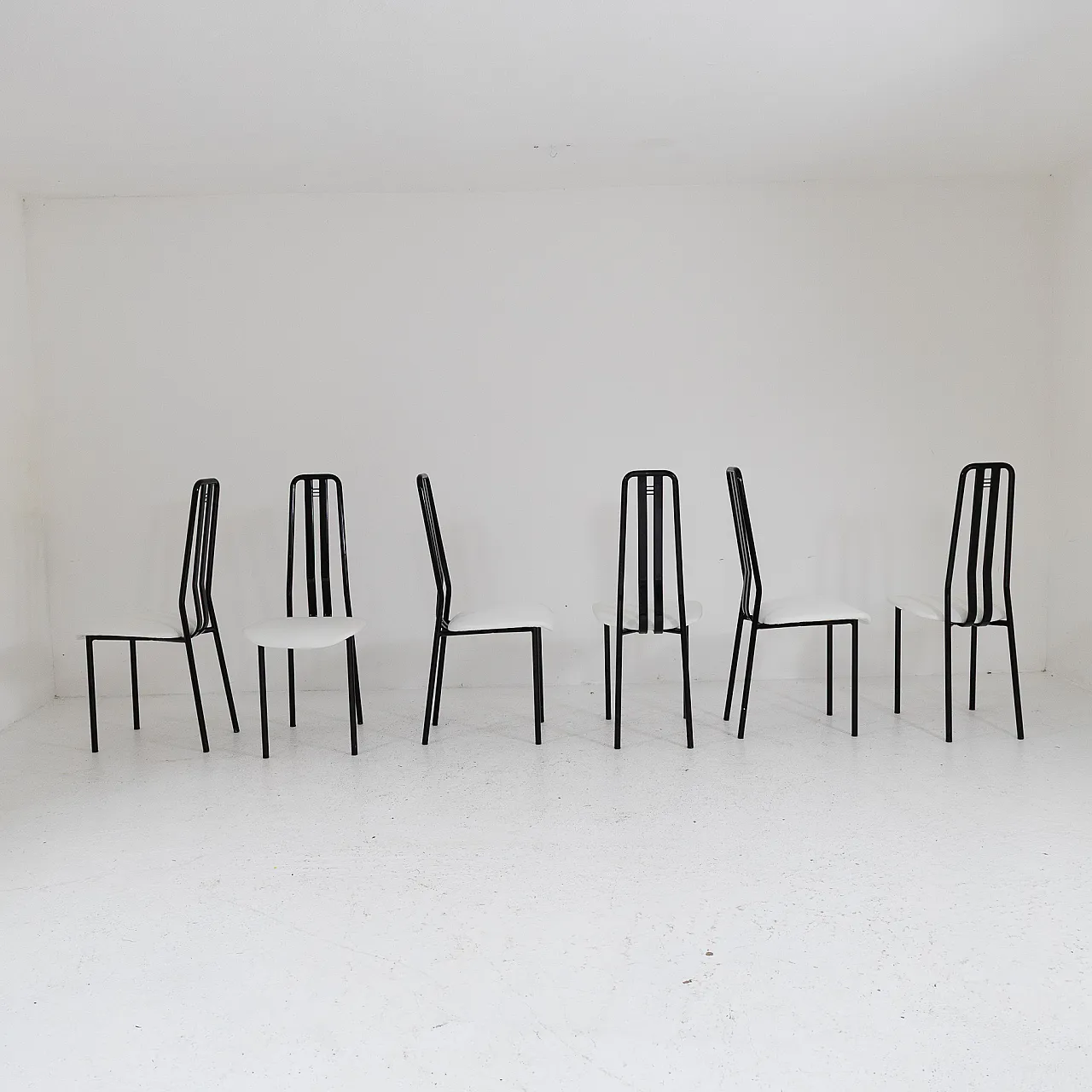 6 sedie Cattedral 100 di Giorgio Cattelan per Cidue, anni '80 2