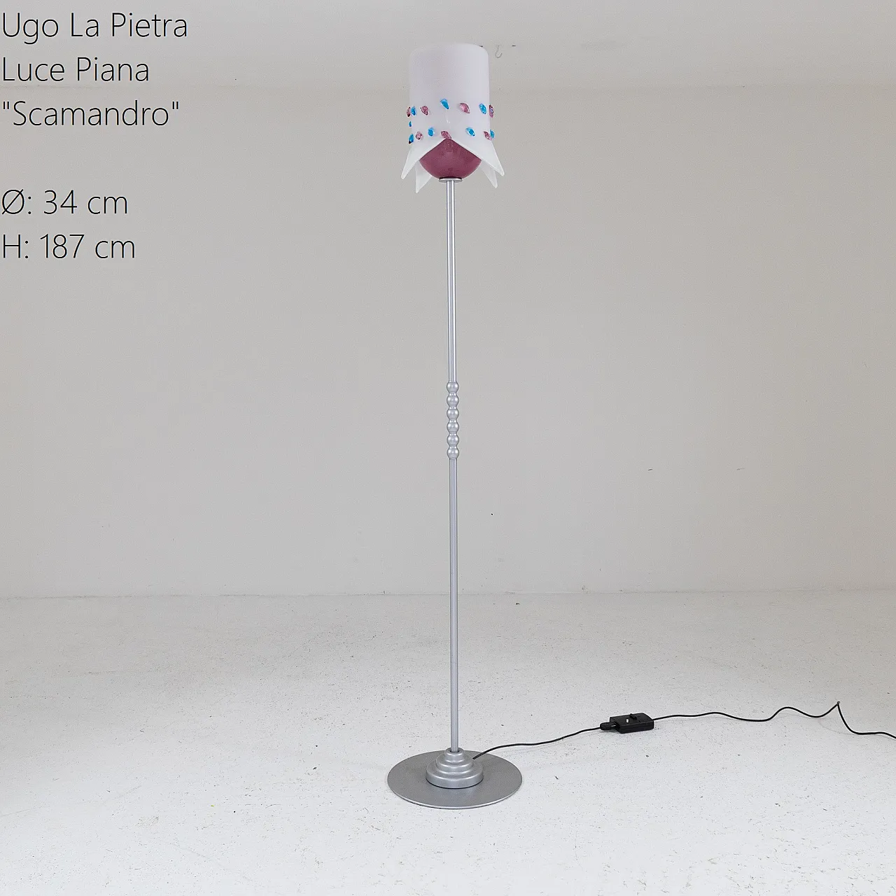 Scamandro floor lamp by Ugo La Pietra for Luce Piana, 1980s 1