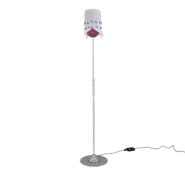 Lampada da terra Scamandro di Ugo La Pietra per Luce Piana, anni '80