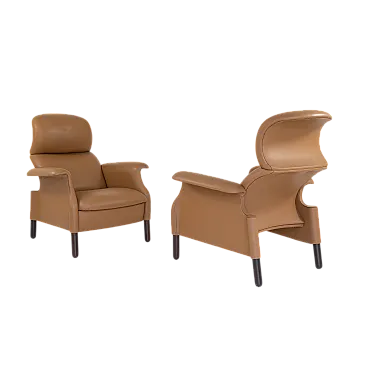 Coppia di poltrone Sanluca di A. e P.G. Castiglioni per Gavina, anni '60