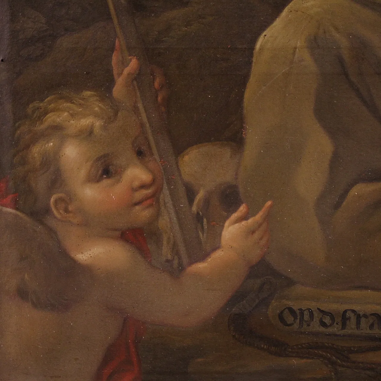 Saint Francis of Assisi, Religious oil painting, 18th century 9