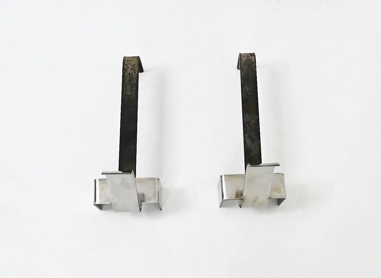 Coppia di Alari da Camino, anni '70 5