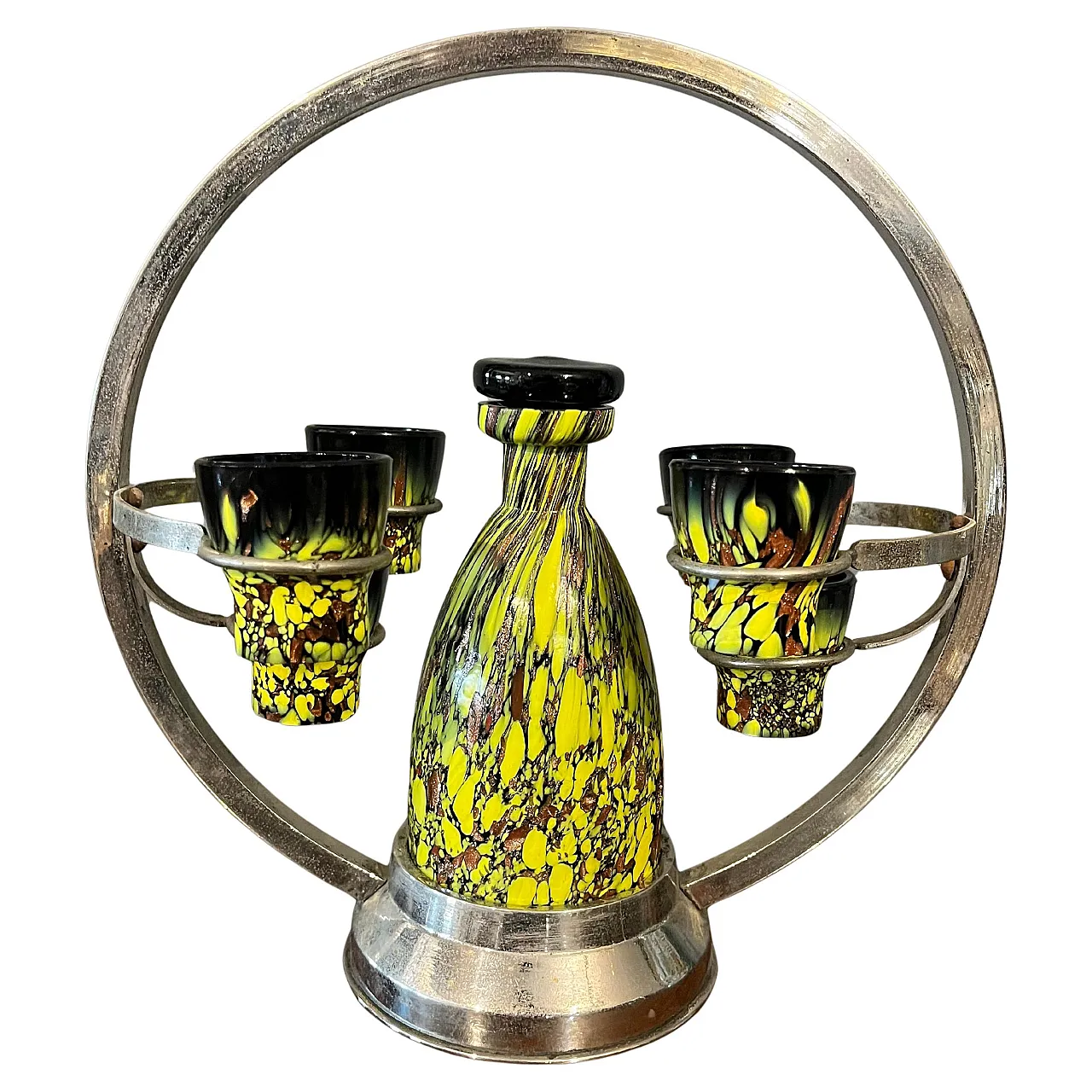 Set Rosolio in pasta di vetro di Murano, anni '30 1